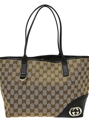 Gucci Beige GG Canvas Abbey Line Hand Bag